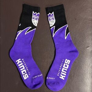Sacramento Kings Purple and Black Socks
